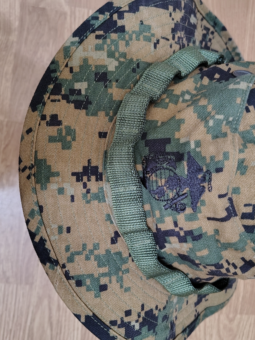 Marine Corps (USMC) Woodland Marpat Camouflage Bonnie Cover (Hat) Size M Brn/Gn